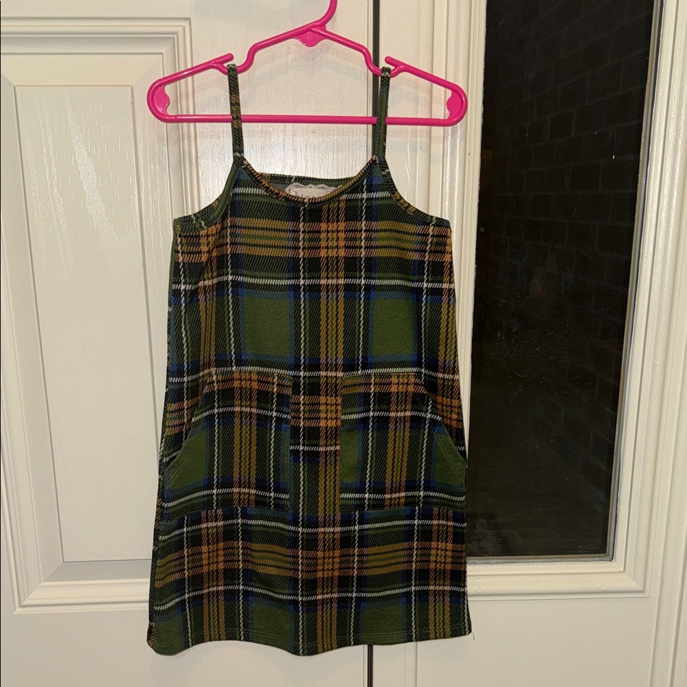 btween Green and Blue Plaid Dress